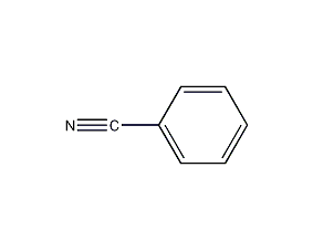 Structural formula of benzonitrile