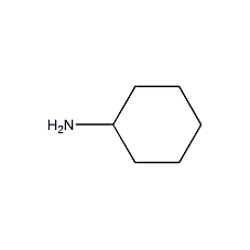 Cyclohexylamine structural formula
