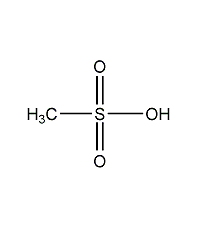 Methanesulfonic acid structural formula