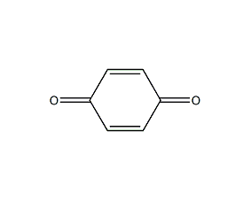 Structural formula of p-benzoquinone