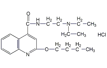 Dibucaine hydrochloride structural formula