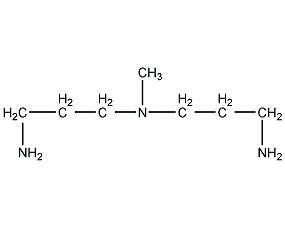 N,N-bis(3-aminopropyl)methylamine structural formula