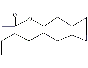 Lauryl acetate structural formula