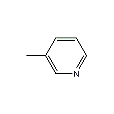 3-methylpyridine structural formula
