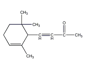 α-ionone structural formula
