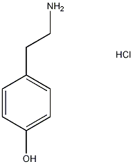 Tyramine hydrochloride structural formula