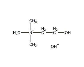 Choline hydroxide structural formula
