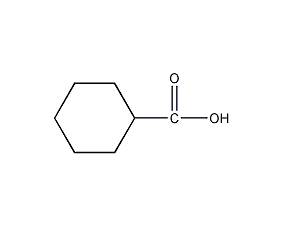 Cyclohexanecarboxylic acid structural formula