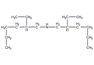 Di(2-ethylhexyl)amine structural formula