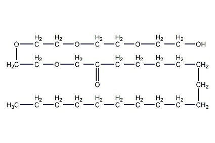 Diethylene glycol stearate structural formula
