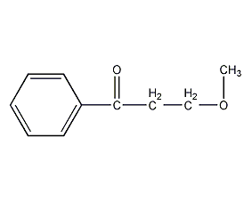 Structural formula of p-methoxypropiophenone