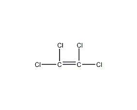 Tetrachlorethylene structural formula