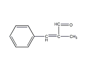 α-Methylcinnamic aldehyde structural formula