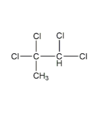 Pentachloroethane structural formula