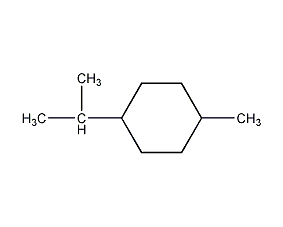 Structural formula of menthane