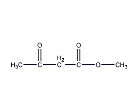 Structural formula of methyl acetoacetate