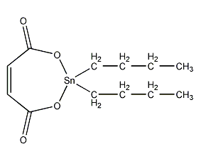 Dibutyltin maleate structural formula