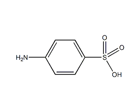 Structural formula of p-aminobenzenesulfonic acid