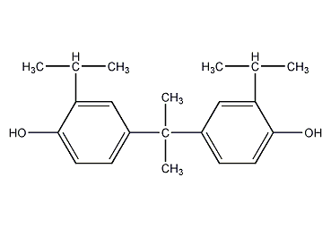 4,4'-isopropylidene (2-tert-butylphenol) structural formula