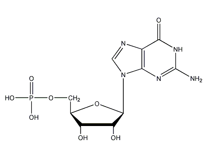 Guanylic acid structural formula