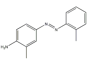 Ortho-aminoazotoluene structural formula