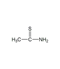 Thioacetamide structural formula