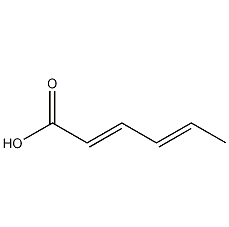 Sorbic acid structural formula