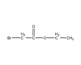 Structural formula of ethyl bromoacetate