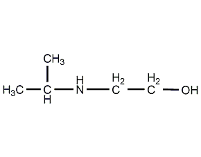 2-(isopropylamino)ethanol structural formula