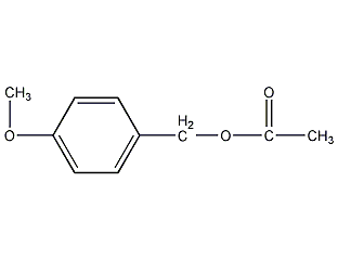 Structural formula of 4-methoxybenzyl acetate