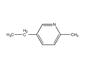 5-ethyl-2-methylpyridine structural formula