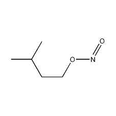 Isoamyl nitrite structural formula