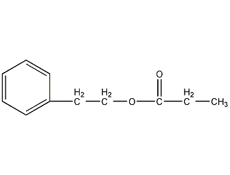 2-Phenylethylpropionate Structural Formula