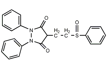 Sulfinpyrazone Structural Formula