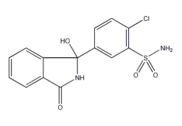 Chlorthalidone structural formula