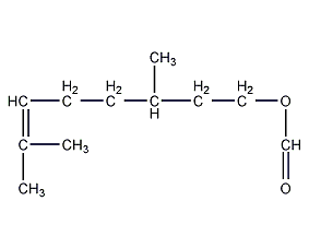Citronellyl formate structural formula