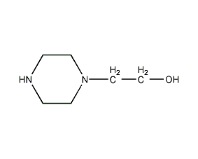 N-(2-hydroxyethyl)piperazine structural formula