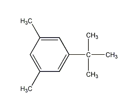 5-tert-butyl m-xylene structural formula