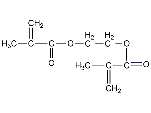 Ethylene glycol dimethacrylate structural formula