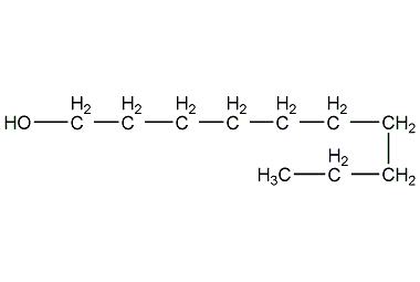 n-Decanol Structural Formula