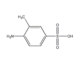 4-amino-3-methylbenzenesulfonic acid structural formula