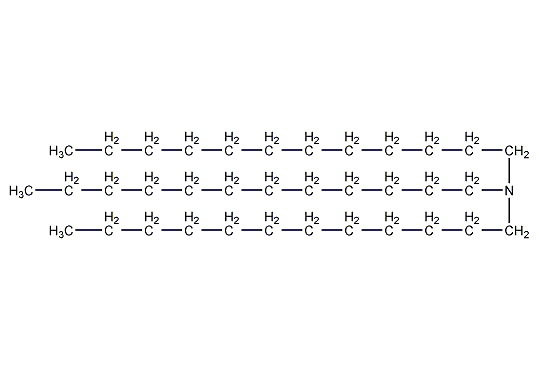 Structural formula of tri-n-dodecylamine
