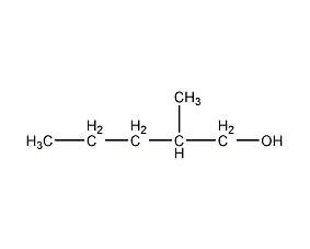 2-methyl-1-pentanol structural formula