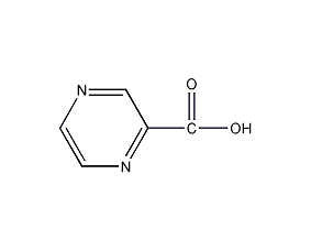 Pyrazine carboxylic acid structural formula