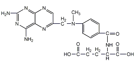 Methotrexate structural formula
