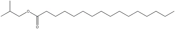 Structure formula of 2-methylpropyl hexadecanoate