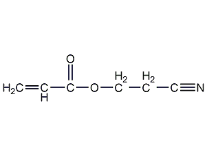 Structural formula of cyanoethyl acrylate