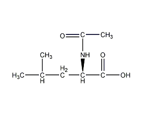 N-acetyl-DL-leucine structural formula