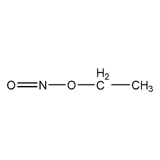 Ethyl nitrite structural formula