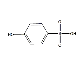 Structural formula of p-hydroxybenzenesulfonic acid